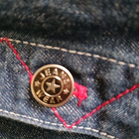 Denim Jacket With Fire Dept. Appliques, Size 24 Mo. - Picture 8 of 9